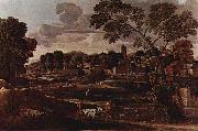 Nicolas Poussin Landschaft mit dem Begrabnis des Phokos Spain oil painting artist